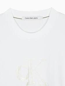 Buy 남성 릴렉스핏 스몰 로고 반팔 티셔츠 in color BRIGHT WHITE