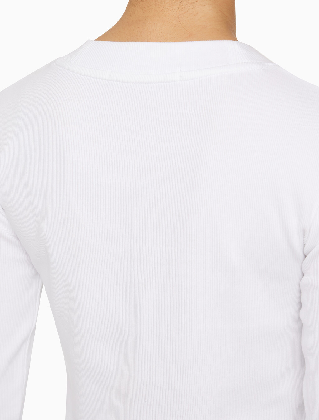 Buy 여성 롱슬리브 모노그램 베이비 티 in color BRIGHT WHITE