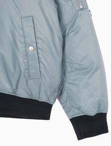 Buy 남성 후디 보머 다운 자켓 in color GREY