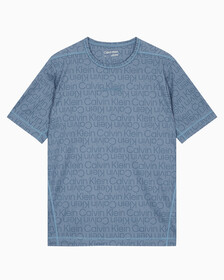 Buy 남성 레귤러 핏 숏슬리브 올오버프린트 티셔츠 in color BLUE