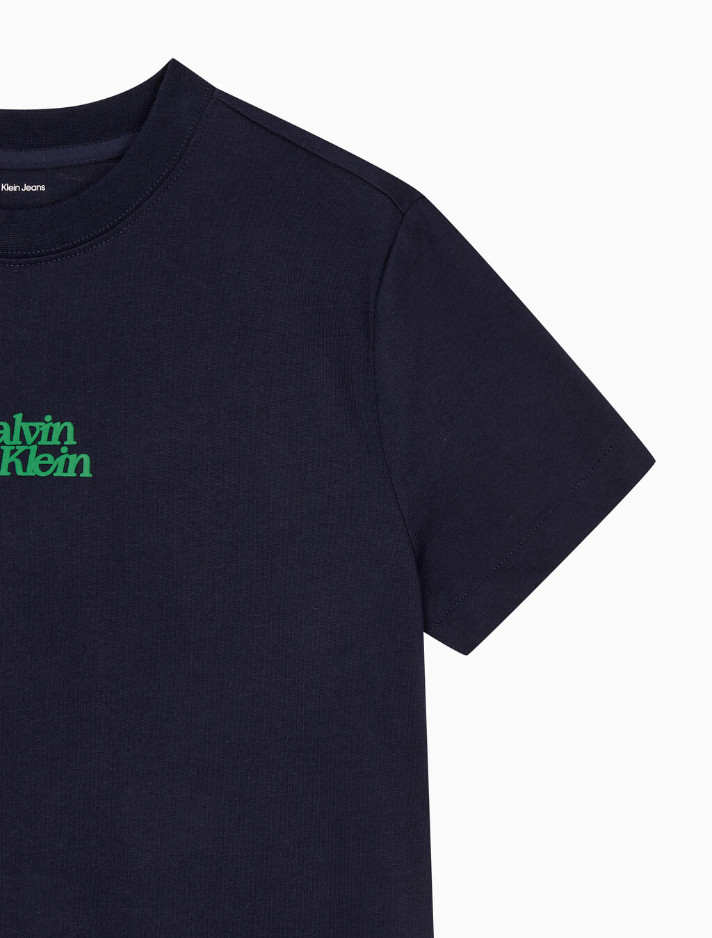 Buy 여성 플럭 로고 반팔 티셔츠 in color BARITONE BLUE