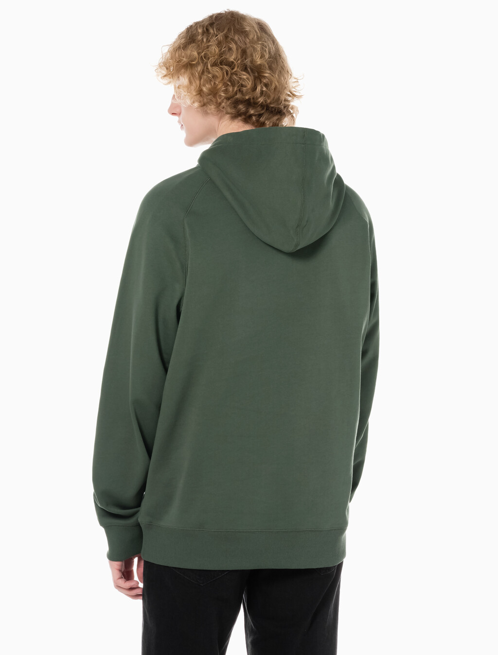 Buy 남성 롱슬리브 릴렉스핏 모노그램로고 후디 in color KHAKI