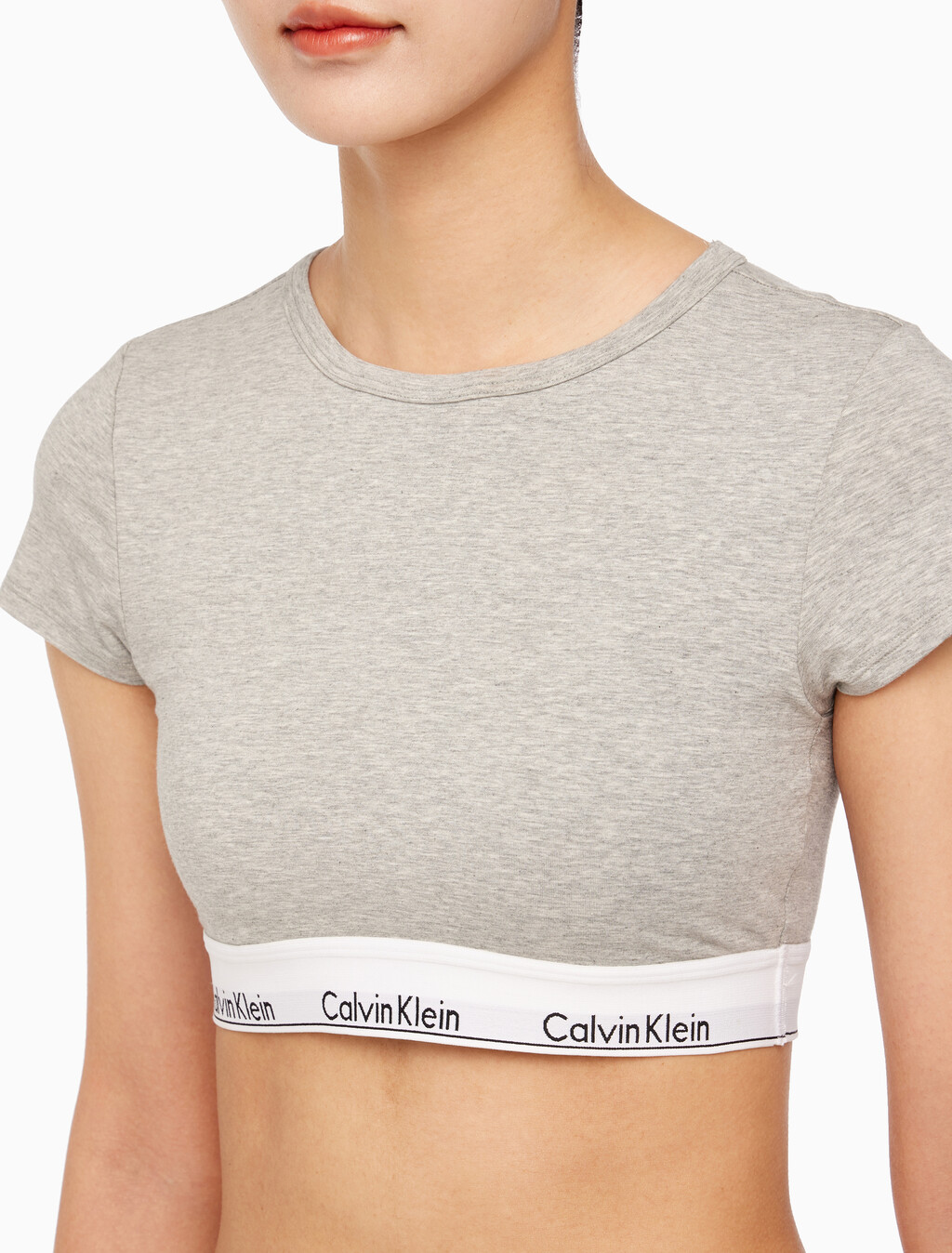 Buy 여성 모던코튼 AF 티셔츠 브라렛 in color GREY HEATHER
