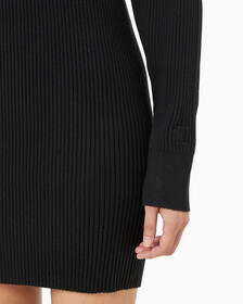 Buy 여성 롱 슬리브 2 in 1 스웨터 원피스 in color CK BLACK