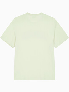 Buy 남성 레귤러핏 커브 바시티 로고 반팔 티셔츠 in color ALOE WASH