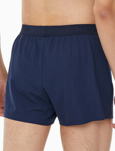 Buy 남성 CK 블랙 슬립 니트 박서 in color BLUE SHADOW