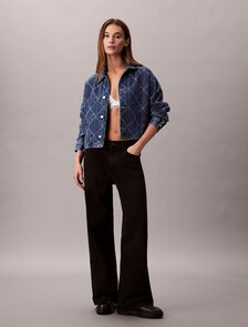 Buy 여성 AOP 로고 트러커 in color Blue