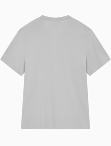 Buy 남성 레귤러핏 커브 로고 반팔 티셔츠 in color GRAY VIOLET