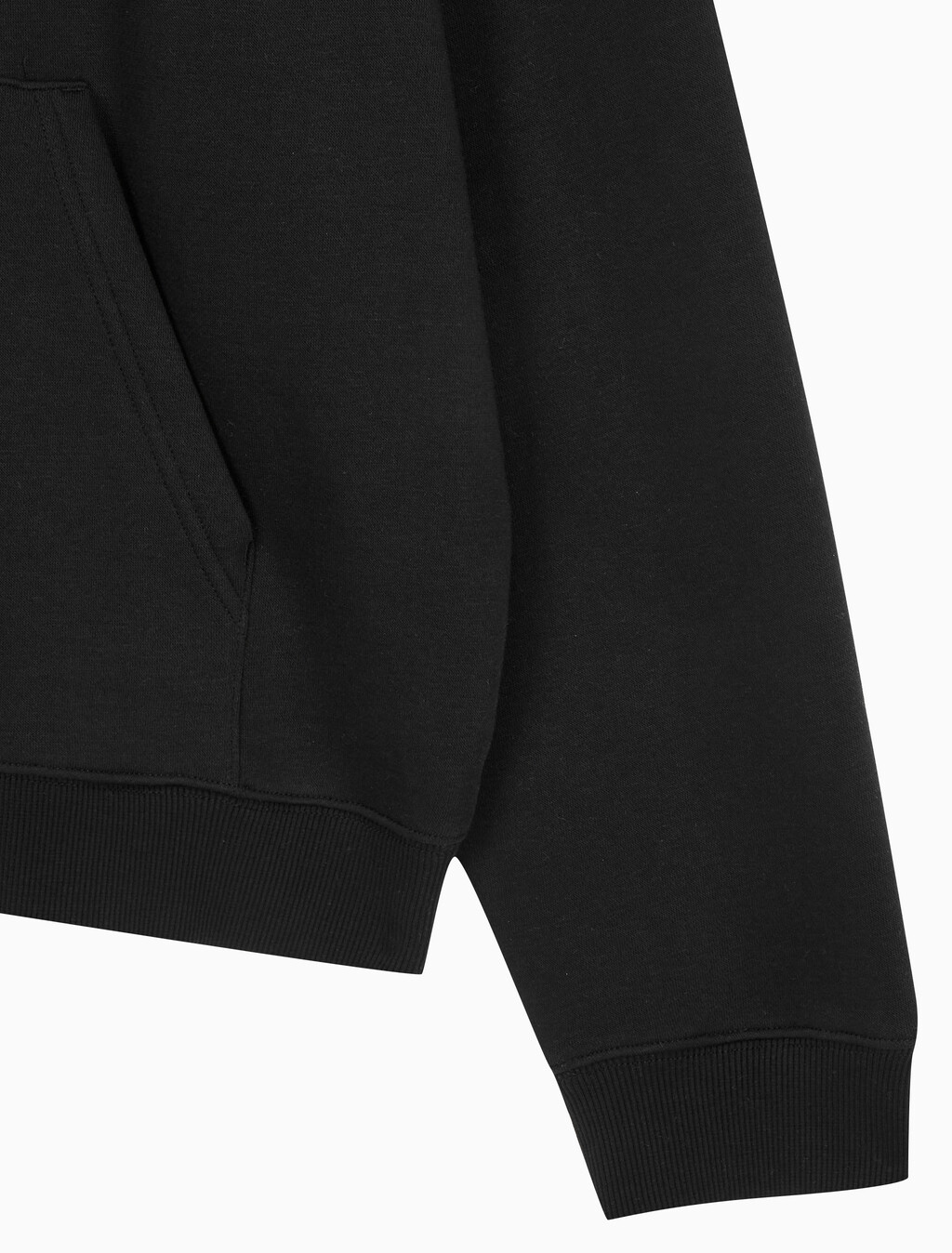 Buy 남녀공용 커브드로고 후디 in color CK BLACK