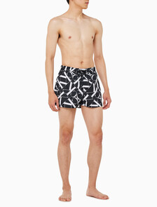 Buy 남성 CKJ 모노그램 스윔 쇼츠 in color METAL