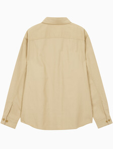 Buy 남성 롱슬리브 오버사이즈 플란넬 셔츠자켓 in color TRAVERTINE