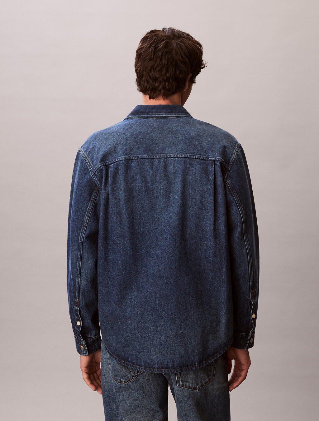 Buy 90s 호라이즌 오버 셔츠 in color Blue