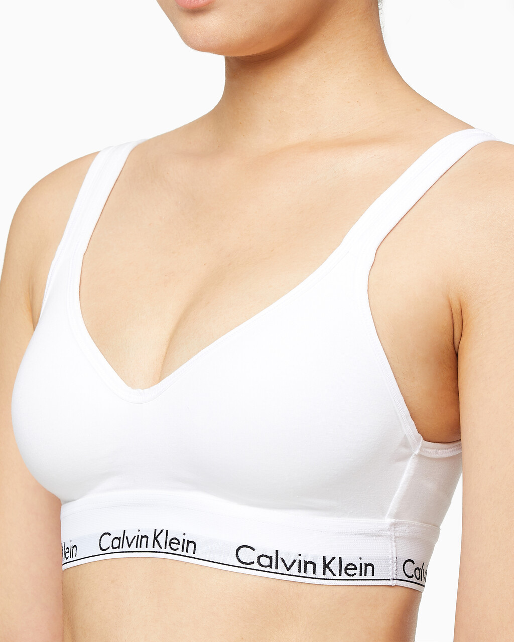 Buy 여성 모던 코튼 리프트 브라렛 in color WHITE