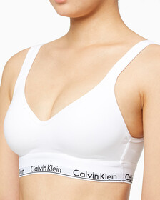 Buy 여성 모던 코튼 리프트 브라렛 in color WHITE