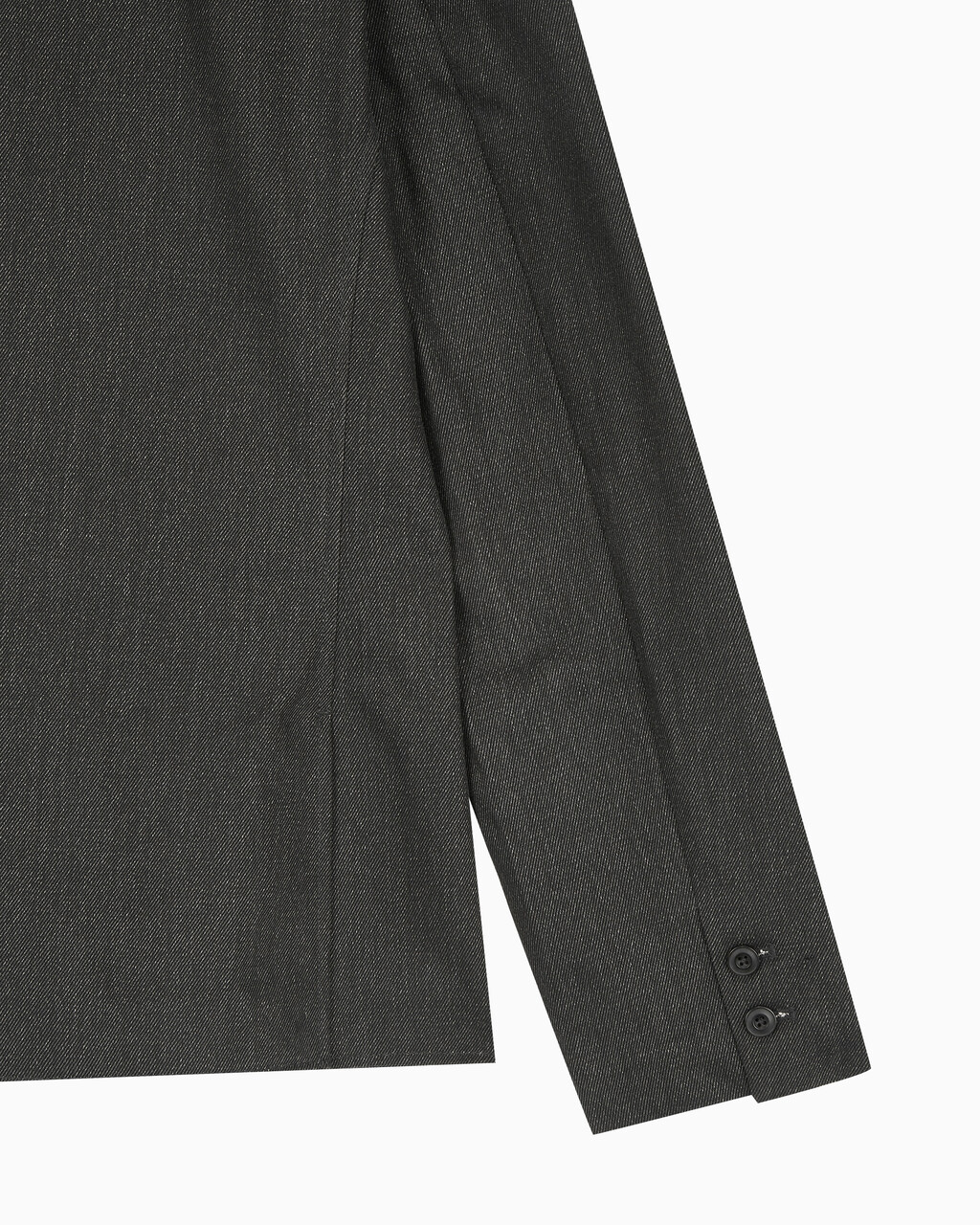 Buy 남성 롱슬리브 언라인드 스트럭쳐 블레이저 in color CHARCOAL