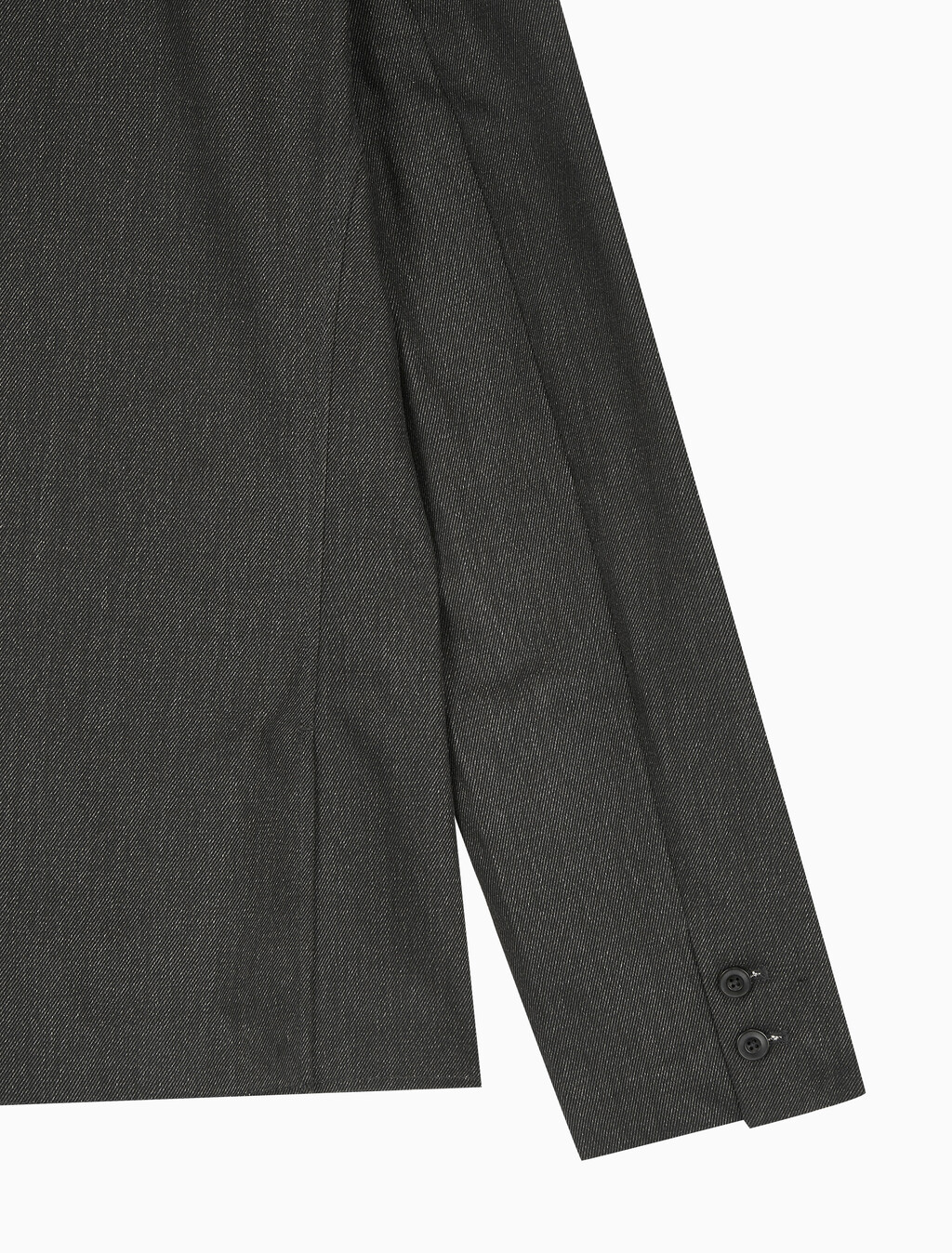 Buy 남성 롱슬리브 언라인드 스트럭쳐 블레이저 in color CHARCOAL