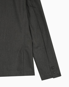 Buy 남성 롱슬리브 언라인드 스트럭쳐 블레이저 in color CHARCOAL