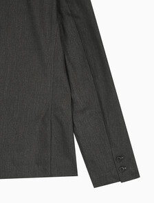 Buy 남성 롱슬리브 언라인드 스트럭쳐 블레이저 in color CHARCOAL