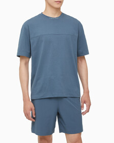 Buy 남성 릴렉스핏 저지 숏슬리브 티셔츠 in color OCEAN TEAL/ BLK