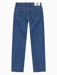 Buy 남성 90's 스트레이트핏 미드블루 데님 in color MID BLUE BACK EMBRO