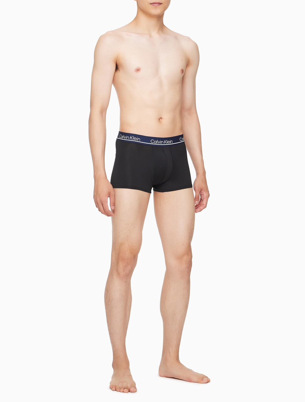 Buy 남성 CK 마이크로 플러스 로우 라이즈 드로즈 3PK in color SILVER/NAVY/BLACK