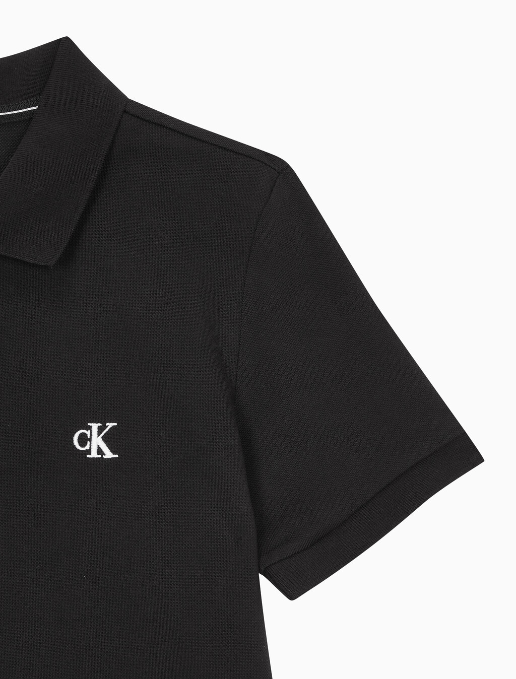 Buy 여성 CK 로고 폴로 반팔 원피스 in color CK BLACK
