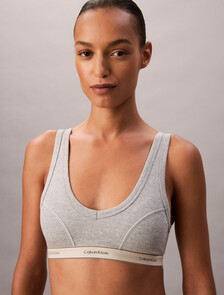 Buy 여성 헤리티지 코튼 AF 트라이앵글 브라렛 (H&E) in color GREY HEATHER