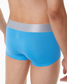 Buy 남성 리컨시더드 스틸 마이크로 3PK 로우라이즈 트렁크 in color MIDNIGHT BLUESIGNATURE BLUECLAY GREY