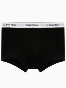 Buy 남성 아이콘 코튼 스트레치 2PK 트렁크 in color BLACK/LEADER STRIPE BLACK