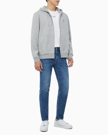 Buy 남성 아카이브 로고 플리스 집업 후디 in color HEROIC GREY HEATHER CM1BK 08