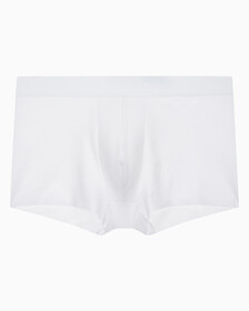 Buy 남성 CK 블랙 코튼 싱글 트렁크 in color WHITE