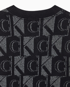 Buy 여성 프리미엄 라인 메탈릭 올오버프린트 베스트 in color CK BLACK