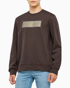 Buy 남성 롱슬리브 스텐실로고 테리 크루넥 스웻셔츠 in color DARK GREY