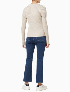 Buy 여성 립 가디건 in color Beige