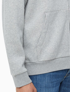 Buy 남성 아카이브 로고 플리스 후드 집업 in color GREY HEATHER