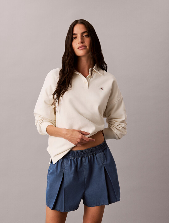 여성 플리츠 애슬레틱 쇼츠