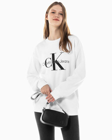 Buy 여성 CKJ 채널 모노 웨빙 카메라백 in color BLACK