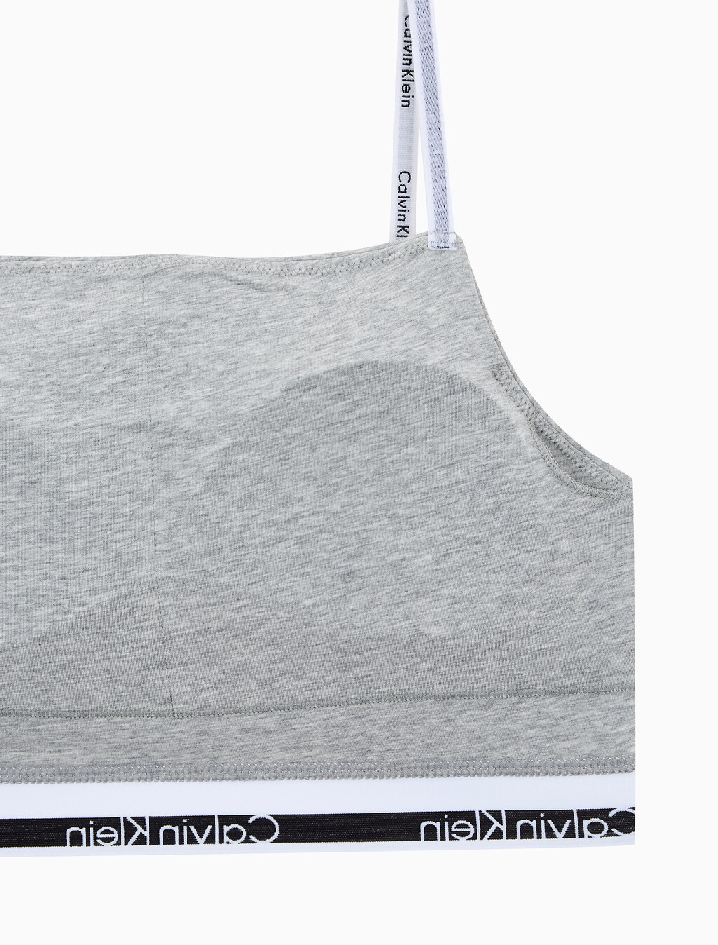 Buy 여성 아이콘 코튼 모달 백리스 브라렛 in color GREY HEATHER