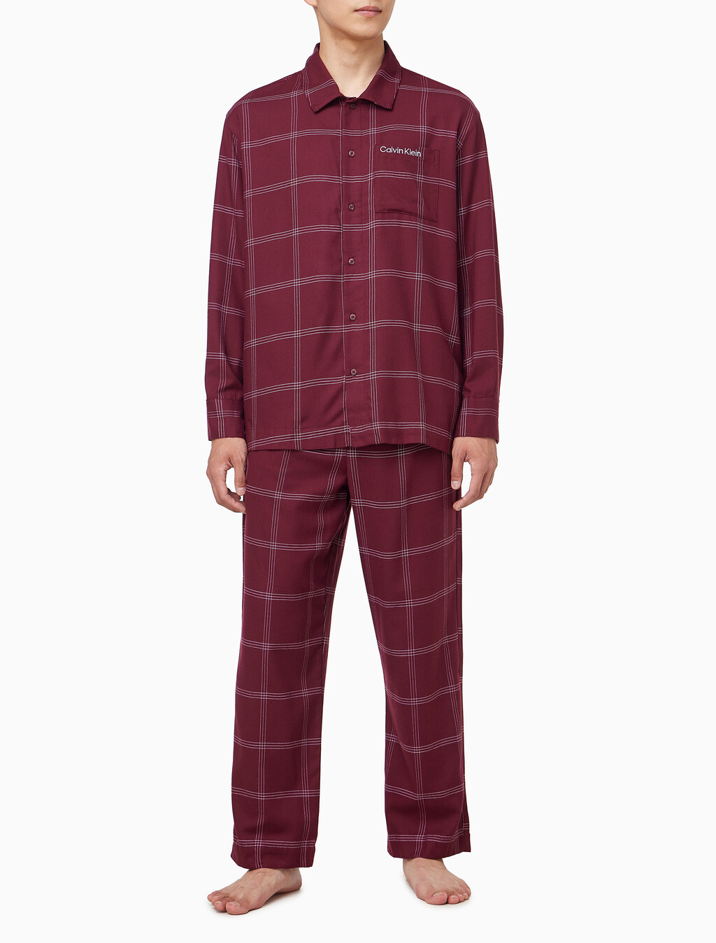 Buy 남성 울트라 소프트 플란넬 팬츠 in color Dark Purple