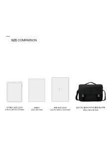 Buy 남성 CKJ 울트라 라이트 플랩 메신저백 in color BLACK