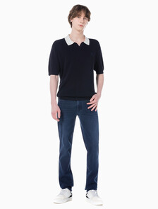 Buy 남성 바디핏 블루블랙 37.5 기능성 데님 in color BLUE BLACK HANGER LOOP