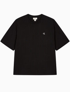 Buy 남성 릴렉스핏 아카이브 로고 반팔 티셔츠 in color BLACK