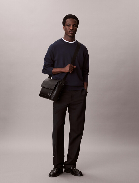 남성 하드웨어 엠블럼 플랩 메신저