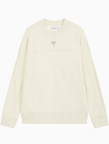 Buy [손흥민 캡슐] 남성 릴렉스 테리 크루넥 스웻셔츠 in color BEIGE
