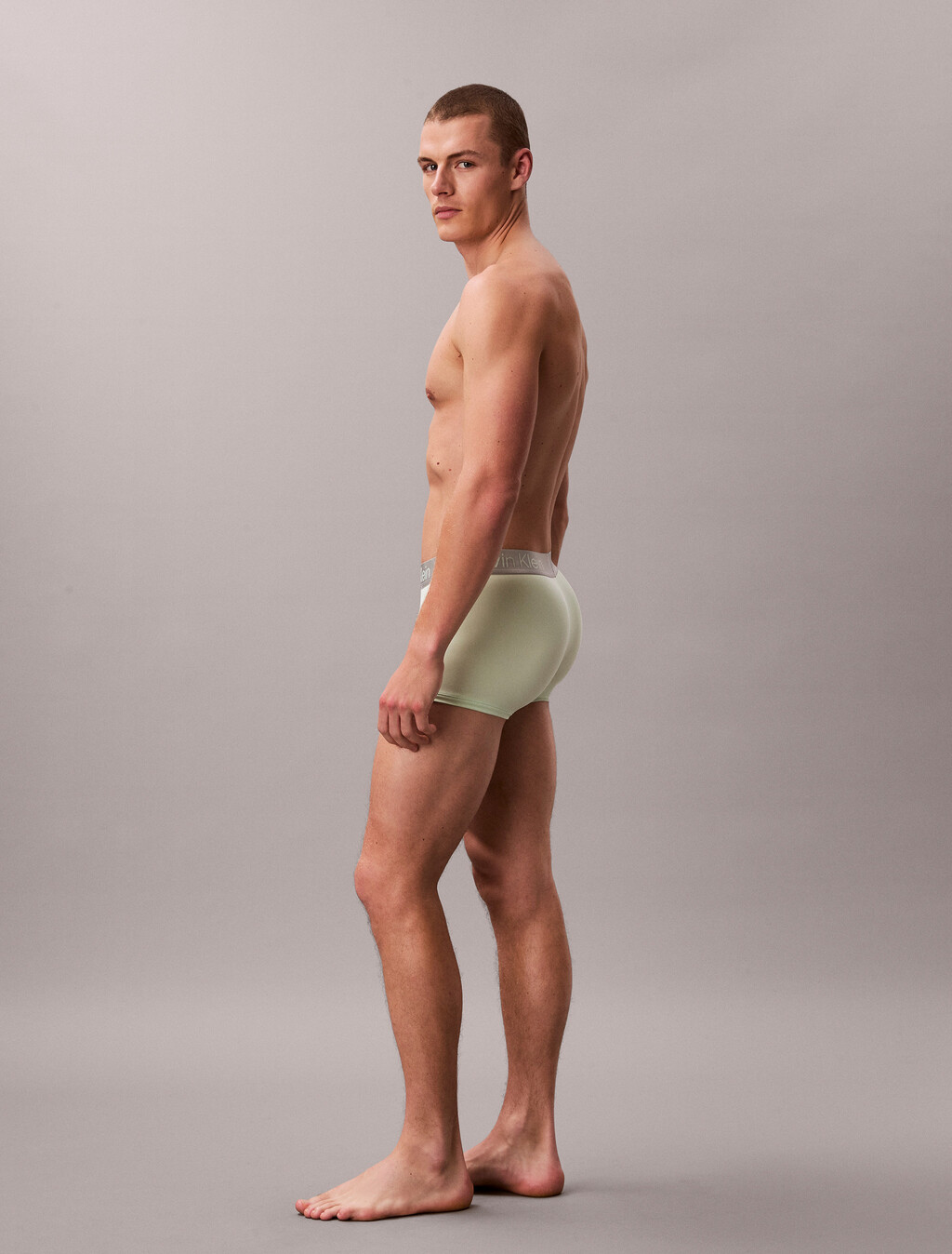 Buy 남성 브러시드 마이크로 져지 멀티 트렁크 3PK in color Grey / Mint / Blue