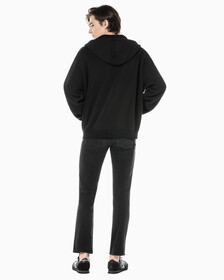 Buy 남성 바디핏 스트레치 블랙 데님 in color WASHED BLACK LOGO LACE