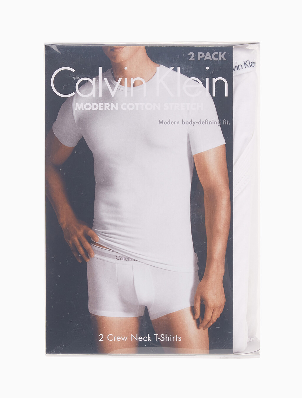 Buy 남성 모던코튼 크루넥 2PK 반팔 티셔츠 in color WHITE