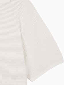 Buy 남성 이지핏 테크 니트 폴로 반팔 스웨터 in color TOFU