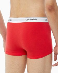 Buy 남성 모던 코튼 2PK 트렁크 in color RED/GREY