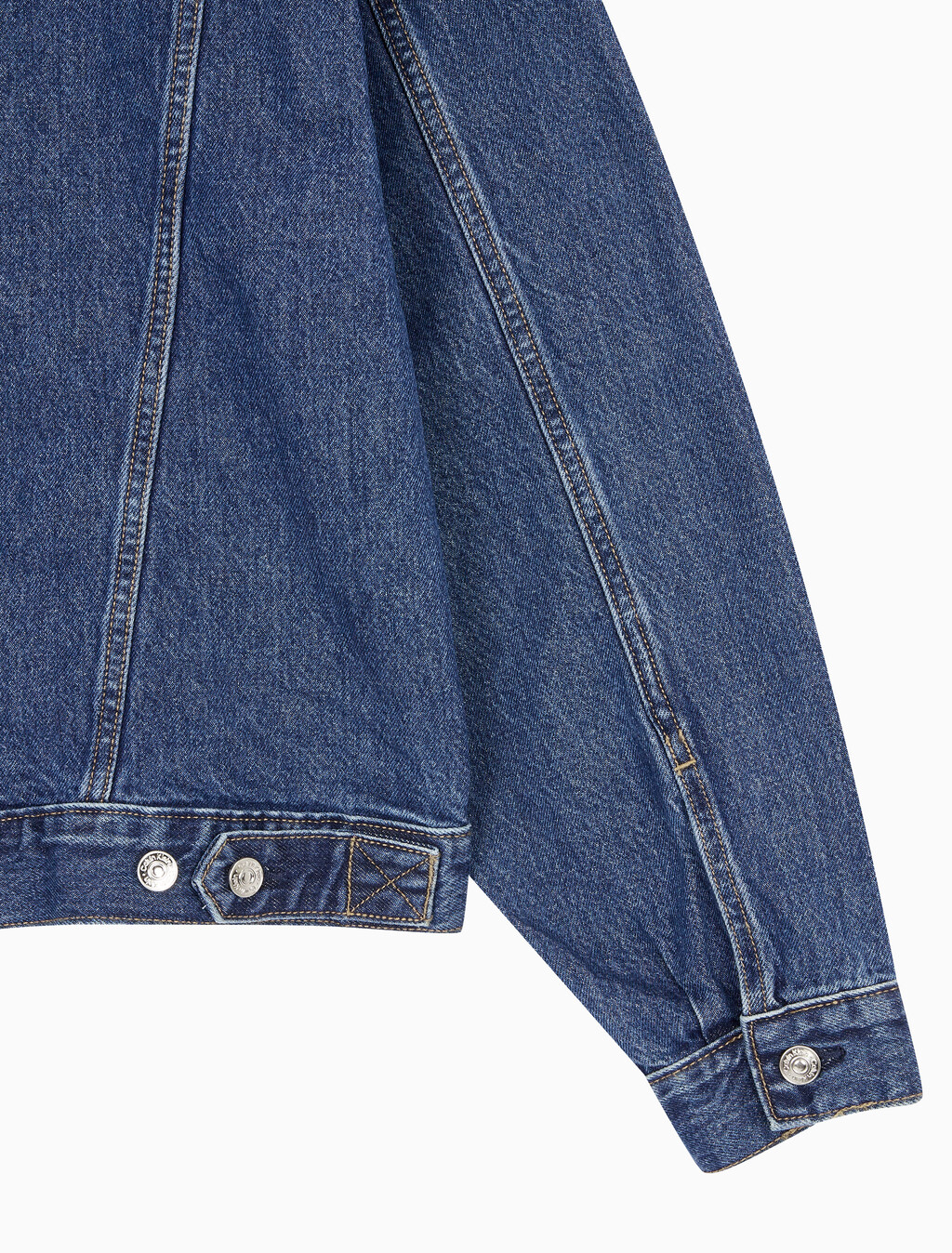 Buy 남성 90's 다크블루 데님 트러커 자켓 in color DARK BLUE